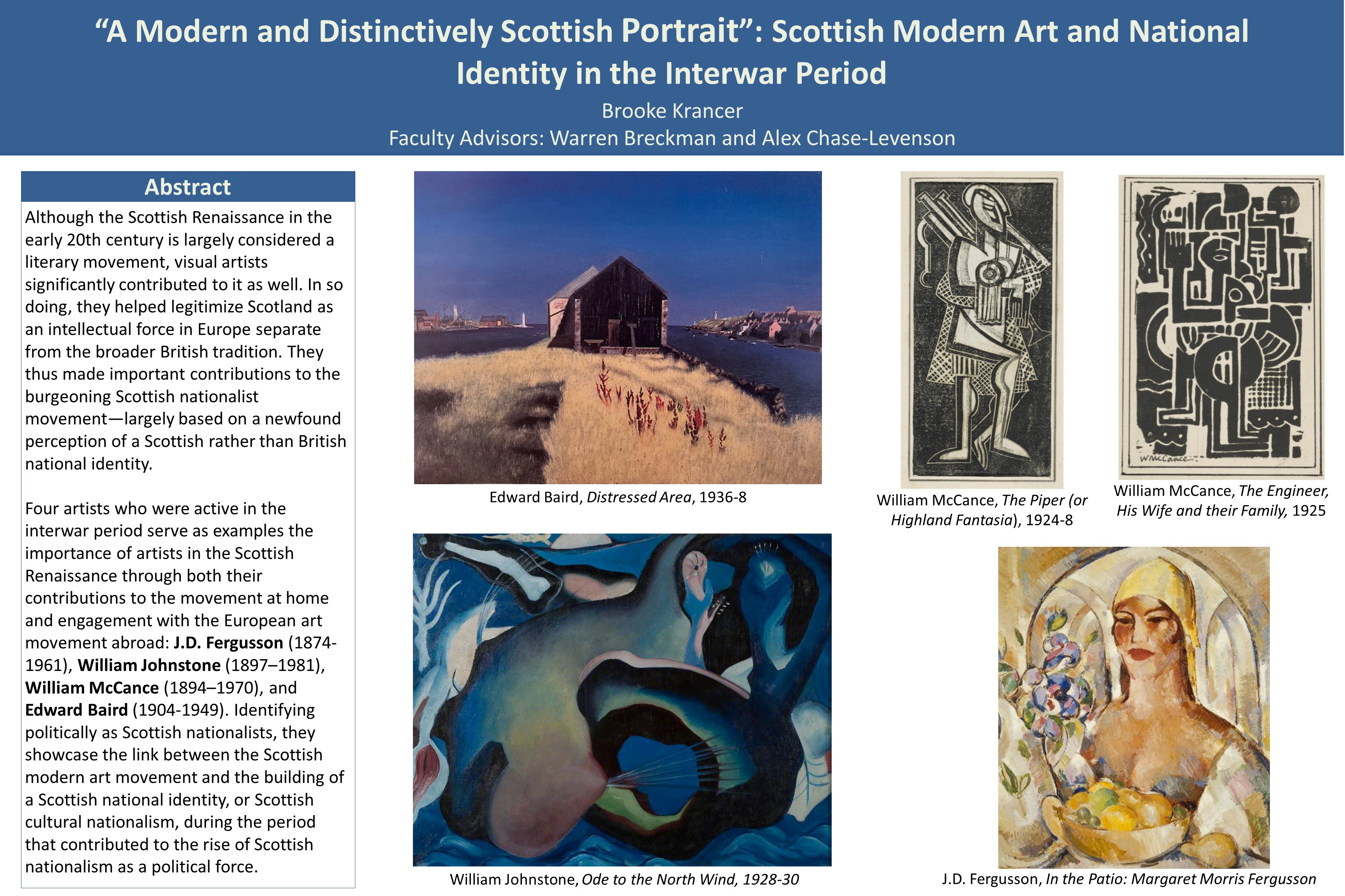 "A Modern and distinctively Scottish Portrait": Scottish Modern Art and National Identity in the Interwar Period