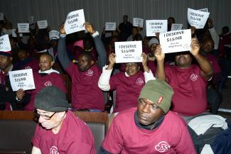 Protests for a 15 dollar/hour minimum wage